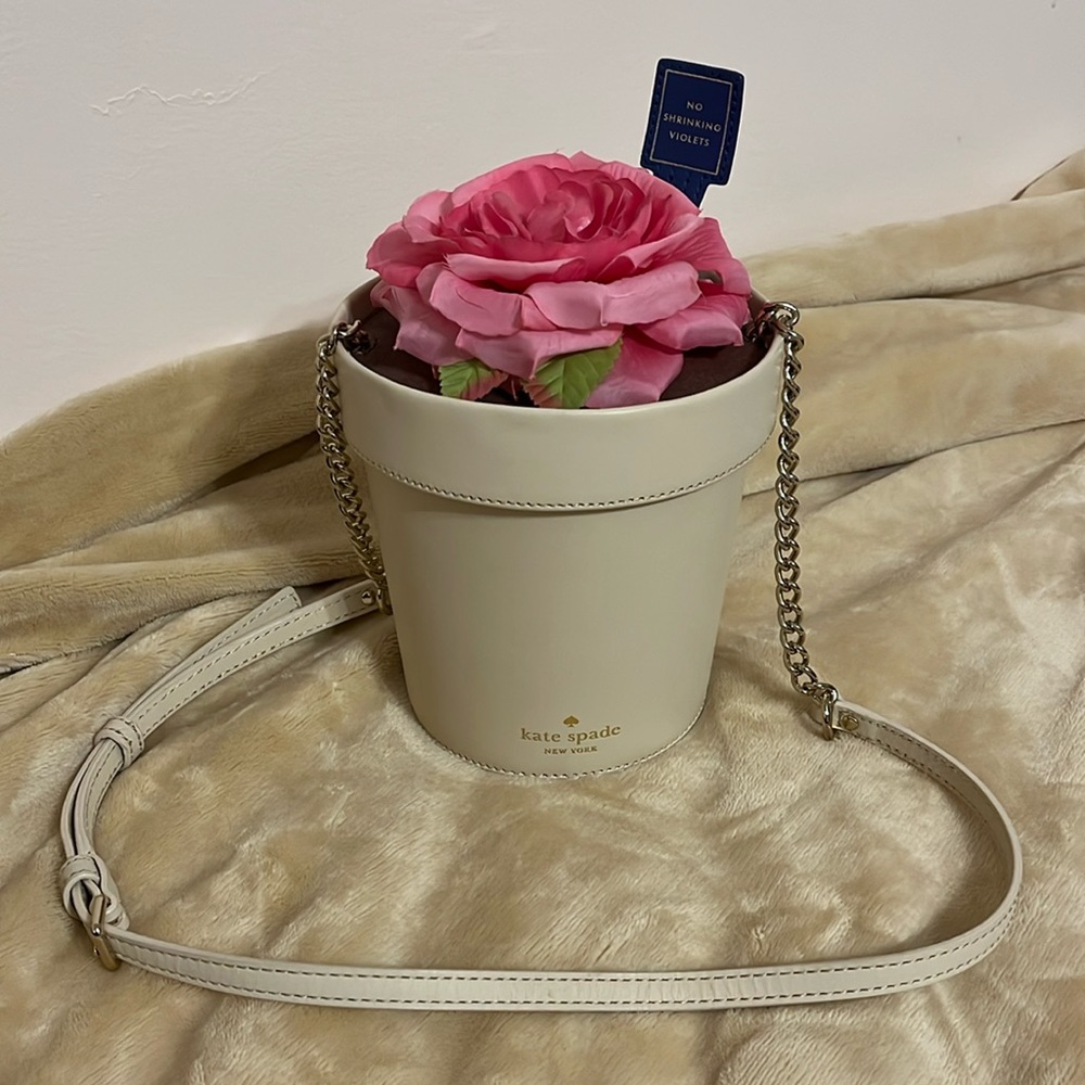 Kate Spade No Shrinking Violet Flower Pot Purse